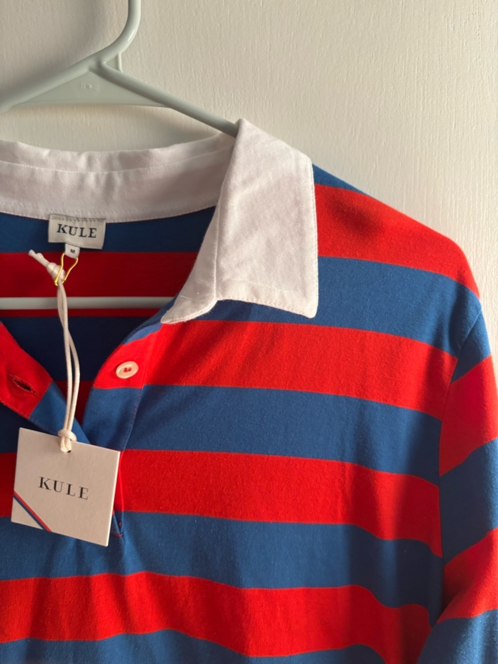 NWT KULE Red & Blue Stripe Rugby Shirt Women - Picture 2 of 2
